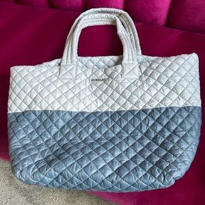 Gently used MZ Wallace Mist/Coastal Blue Colorblock Large Metro Tote